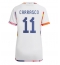 Strój piłkarski Belgia Yannick Carrasco #11 Koszulka Wyjazdowej damskie MŚ 2022 Krótki Rękaw