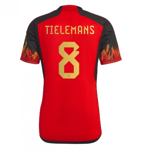 Strój piłkarski Belgia Youri Tielemans #8 Koszulka Podstawowej MŚ 2022 Krótki Rękaw