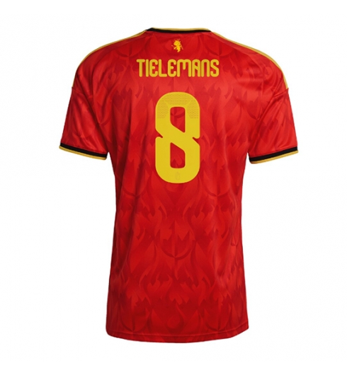 Strój piłkarski Belgia Youri Tielemans #8 Koszulka Podstawowej MŚ 2026 Krótki Rękaw Strój piłkarski Belgia Youri Tielemans #8 Koszulka Podstawowej MŚ 2026 Krótki Rękaw
