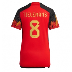 Strój piłkarski Belgia Youri Tielemans #8 Koszulka Podstawowej damskie MŚ 2022 Krótki Rękaw