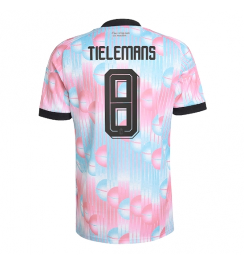 Strój piłkarski Belgia Youri Tielemans #8 Koszulka Wyjazdowej MŚ 2026 Krótki Rękaw Strój piłkarski Belgia Youri Tielemans #8 Koszulka Wyjazdowej MŚ 2026 Krótki Rękaw