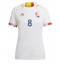 Strój piłkarski Belgia Youri Tielemans #8 Koszulka Wyjazdowej damskie MŚ 2022 Krótki Rękaw