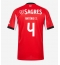 Strój piłkarski Benfica Antonio Silva #4 Koszulka Podstawowej 2025-26 Krótki Rękaw