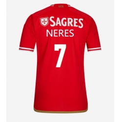 Strój piłkarski Benfica David Neres #7 Koszulka Podstawowej 2023-24 Krótki Rękaw