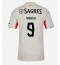 Strój piłkarski Benfica Franjo Ivanovic #9 Koszulka Wyjazdowej 2025-26 Krótki Rękaw
