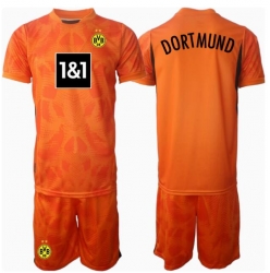 Strój piłkarski Borussia Dortmund Bramkarskie Koszulka Trzeciej dziecięce 2024-25 Krótki Rękaw (+ Krótkie spodenki)