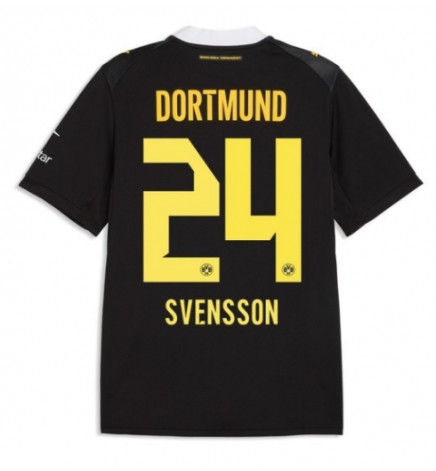Strój piłkarski Borussia Dortmund Daniel Svensson #24 Koszulka Wyjazdowej 2026-27 Krótki Rękaw Strój piłkarski Borussia Dortmund Daniel Svensson #24 Koszulka Wyjazdowej 2026-27 Krótki Rękaw
