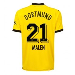 Strój piłkarski Borussia Dortmund Donyell Malen #21 Koszulka Podstawowej 2023-24 Krótki Rękaw