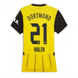 Strój piłkarski Borussia Dortmund Donyell Malen #21 Koszulka Podstawowej damskie 2024-25 Krótki Rękaw
