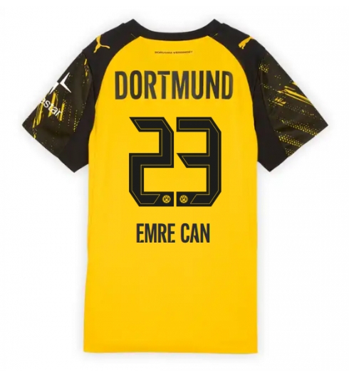 Strój piłkarski Borussia Dortmund Emre Can #23 Koszulka Podstawowej damskie 2025-26 Krótki Rękaw Strój piłkarski Borussia Dortmund Emre Can #23 Koszulka Podstawowej damskie 2025-26 Krótki Rękaw