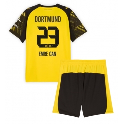 Strój piłkarski Borussia Dortmund Emre Can #23 Koszulka Podstawowej dziecięce 2025-26 Krótki Rękaw (+ Krótkie spodenki)