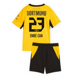 Strój piłkarski Borussia Dortmund Emre Can #23 Koszulka Podstawowej dziecięce 2026-27 Krótki Rękaw (+ Krótkie spodenki)