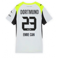Strój piłkarski Borussia Dortmund Emre Can #23 Koszulka Wyjazdowej damskie 2025-26 Krótki Rękaw