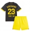 Strój piłkarski Borussia Dortmund Emre Can #23 Koszulka Wyjazdowej dziecięce 2023-24 Krótki Rękaw (+ Krótkie spodenki)