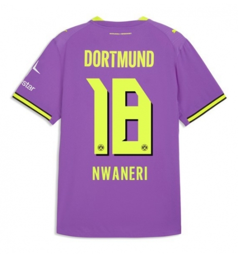 Strój piłkarski Borussia Dortmund Ethan Nwaneri #18 Koszulka Trzeciej 2026-27 Krótki Rękaw Strój piłkarski Borussia Dortmund Ethan Nwaneri #18 Koszulka Trzeciej 2026-27 Krótki Rękaw