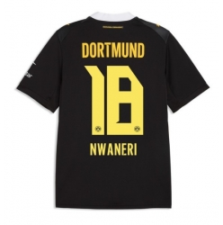 Strój piłkarski Borussia Dortmund Ethan Nwaneri #18 Koszulka Wyjazdowej 2026-27 Krótki Rękaw