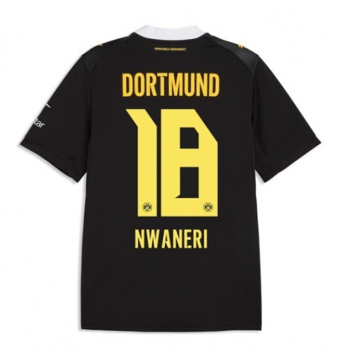 Strój piłkarski Borussia Dortmund Ethan Nwaneri #18 Koszulka Wyjazdowej 2026-27 Krótki Rękaw Strój piłkarski Borussia Dortmund Ethan Nwaneri #18 Koszulka Wyjazdowej 2026-27 Krótki Rękaw