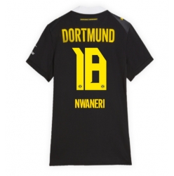 Strój piłkarski Borussia Dortmund Ethan Nwaneri #18 Koszulka Wyjazdowej damskie 2026-27 Krótki Rękaw