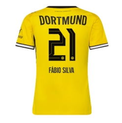 Strój piłkarski Borussia Dortmund Fabio Silva #21 Koszulka Podstawowej damskie 2026-27 Krótki Rękaw
