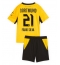 Strój piłkarski Borussia Dortmund Fabio Silva #21 Koszulka Podstawowej dziecięce 2026-27 Krótki Rękaw (+ Krótkie spodenki)