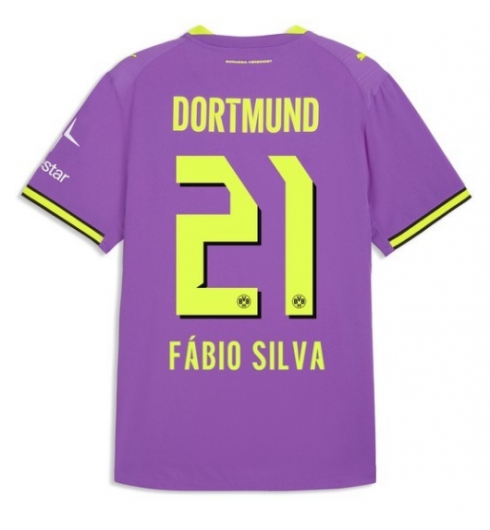 Strój piłkarski Borussia Dortmund Fabio Silva #21 Koszulka Trzeciej 2026-27 Krótki Rękaw Strój piłkarski Borussia Dortmund Fabio Silva #21 Koszulka Trzeciej 2026-27 Krótki Rękaw