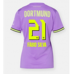 Strój piłkarski Borussia Dortmund Fabio Silva #21 Koszulka Trzeciej damskie 2026-27 Krótki Rękaw