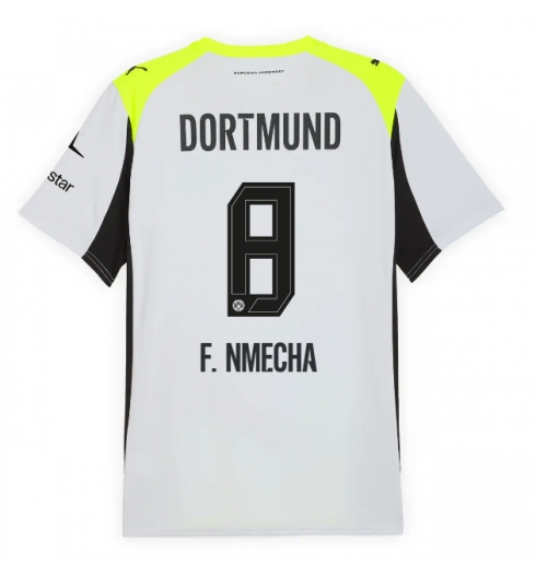 Strój piłkarski Borussia Dortmund Felix Nmecha #8 Koszulka Wyjazdowej 2025-26 Krótki Rękaw Strój piłkarski Borussia Dortmund Felix Nmecha #8 Koszulka Wyjazdowej 2025-26 Krótki Rękaw