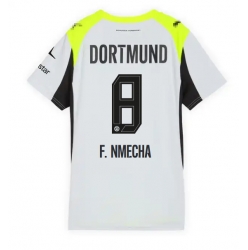 Strój piłkarski Borussia Dortmund Felix Nmecha #8 Koszulka Wyjazdowej damskie 2025-26 Krótki Rękaw