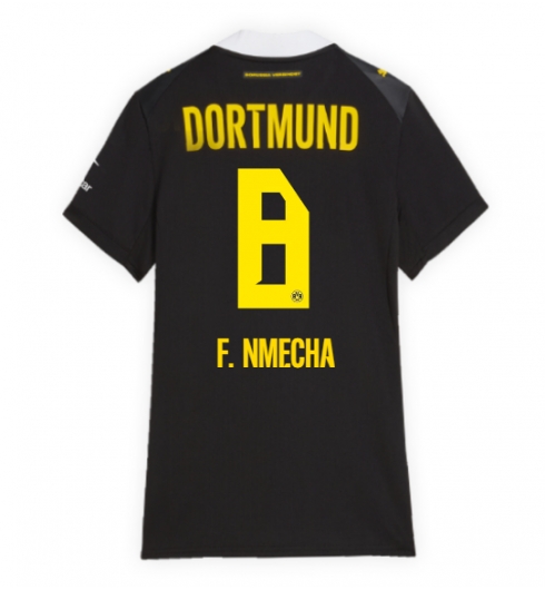 Strój piłkarski Borussia Dortmund Felix Nmecha #8 Koszulka Wyjazdowej damskie 2026-27 Krótki Rękaw Strój piłkarski Borussia Dortmund Felix Nmecha #8 Koszulka Wyjazdowej damskie 2026-27 Krótki Rękaw