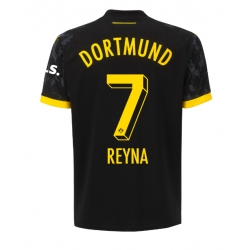 Strój piłkarski Borussia Dortmund Giovanni Reyna #7 Koszulka Wyjazdowej 2023-24 Krótki Rękaw