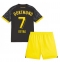 Strój piłkarski Borussia Dortmund Giovanni Reyna #7 Koszulka Wyjazdowej dziecięce 2023-24 Krótki Rękaw (+ Krótkie spodenki)