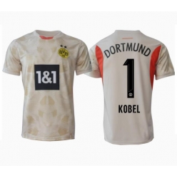 Strój piłkarski Borussia Dortmund Gregor Kobel #1 Bramkarskie Koszulka Podstawowej 2024-25 Krótki Rękaw