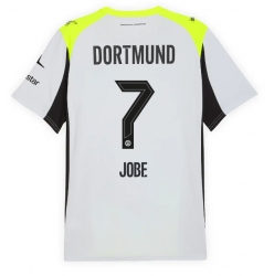 Strój piłkarski Borussia Dortmund Jobe Bellingham #7 Koszulka Wyjazdowej 2025-26 Krótki Rękaw