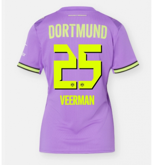 Strój piłkarski Borussia Dortmund Joey Veerman #25 Koszulka Trzeciej damskie 2026-27 Krótki Rękaw Strój piłkarski Borussia Dortmund Joey Veerman #25 Koszulka Trzeciej damskie 2026-27 Krótki Rękaw