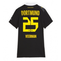 Strój piłkarski Borussia Dortmund Joey Veerman #25 Koszulka Wyjazdowej damskie 2026-27 Krótki Rękaw