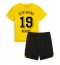 Strój piłkarski Borussia Dortmund Julian Brandt #19 Koszulka Podstawowej dziecięce 2023-24 Krótki Rękaw (+ Krótkie spodenki)