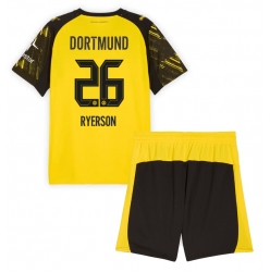Strój piłkarski Borussia Dortmund Julian Ryerson #26 Koszulka Podstawowej dziecięce 2025-26 Krótki Rękaw (+ Krótkie spodenki)