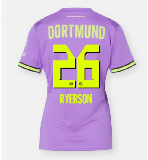 Strój piłkarski Borussia Dortmund Julian Ryerson #26 Koszulka Trzeciej damskie 2026-27 Krótki Rękaw Strój piłkarski Borussia Dortmund Julian Ryerson #26 Koszulka Trzeciej damskie 2026-27 Krótki Rękaw