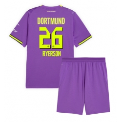Strój piłkarski Borussia Dortmund Julian Ryerson #26 Koszulka Trzeciej dziecięce 2026-27 Krótki Rękaw (+ Krótkie spodenki)
