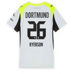 Strój piłkarski Borussia Dortmund Julian Ryerson #26 Koszulka Wyjazdowej damskie 2025-26 Krótki Rękaw