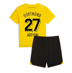 Strój piłkarski Borussia Dortmund Karim Adeyemi #27 Koszulka Podstawowej dziecięce 2023-24 Krótki Rękaw (+ Krótkie spodenki)
