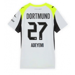 Strój piłkarski Borussia Dortmund Karim Adeyemi #27 Koszulka Wyjazdowej damskie 2025-26 Krótki Rękaw