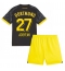 Strój piłkarski Borussia Dortmund Karim Adeyemi #27 Koszulka Wyjazdowej dziecięce 2023-24 Krótki Rękaw (+ Krótkie spodenki)