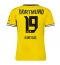 Strój piłkarski Borussia Dortmund Konstantinos Karetsas #19 Koszulka Podstawowej damskie 2026-27 Krótki Rękaw Strój piłkarski Borussia Dortmund Konstantinos Karetsas #19 Koszulka Podstawowej damskie 2026-27 Krótki Rękaw