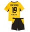 Strój piłkarski Borussia Dortmund Konstantinos Karetsas #19 Koszulka Podstawowej dziecięce 2026-27 Krótki Rękaw (+ Krótkie spodenki)