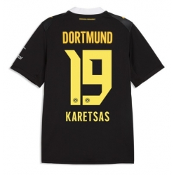 Strój piłkarski Borussia Dortmund Konstantinos Karetsas #19 Koszulka Wyjazdowej 2026-27 Krótki Rękaw