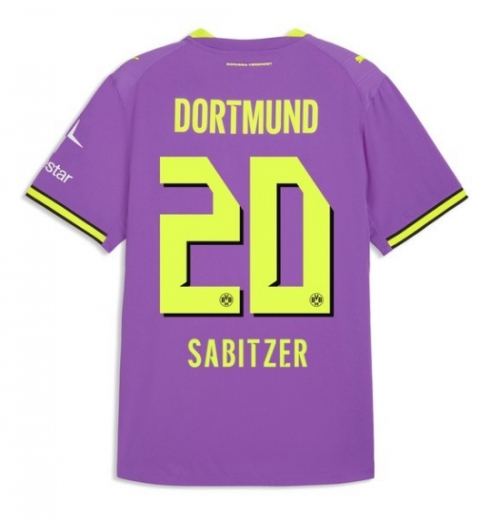 Strój piłkarski Borussia Dortmund Marcel Sabitzer #20 Koszulka Trzeciej 2026-27 Krótki Rękaw Strój piłkarski Borussia Dortmund Marcel Sabitzer #20 Koszulka Trzeciej 2026-27 Krótki Rękaw