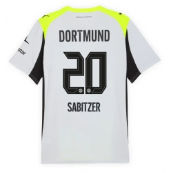 Strój piłkarski Borussia Dortmund Marcel Sabitzer #20 Koszulka Wyjazdowej 2025-26 Krótki Rękaw
