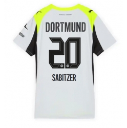 Strój piłkarski Borussia Dortmund Marcel Sabitzer #20 Koszulka Wyjazdowej damskie 2025-26 Krótki Rękaw