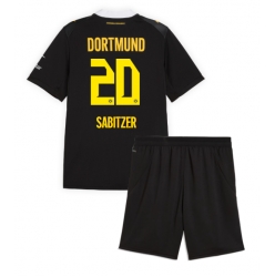 Strój piłkarski Borussia Dortmund Marcel Sabitzer #20 Koszulka Wyjazdowej dziecięce 2026-27 Krótki Rękaw (+ Krótkie spodenki)